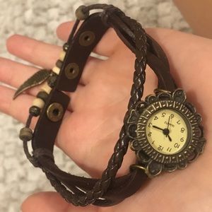 Boho watch bracelet